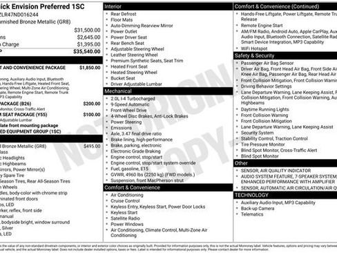 Used 2022 Buick Envision Preferred FWD image 7