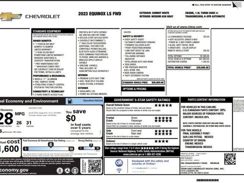 Used 2023 Chevrolet Equinox LS w/ LS Convenience Package image 4