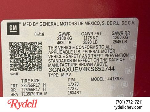 Used 2019 Chevrolet Equinox LT AWD/4WD image 22