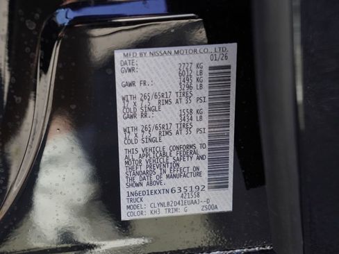 New 2026 Nissan Frontier SV image 24