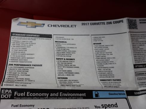 Used 2017 Chevrolet Corvette Z06 RWD image 52