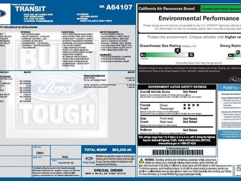 Used 2022 Ford Transit 250 148 High Roof AWD image 3