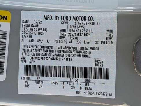 Certified 2022 Ford Bronco Sport Badlands w/ Premium Package AWD/4WD image 29