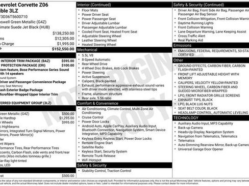 New 2026 Chevrolet Corvette Z06 w/ Stealth Interior Trim Package image 4