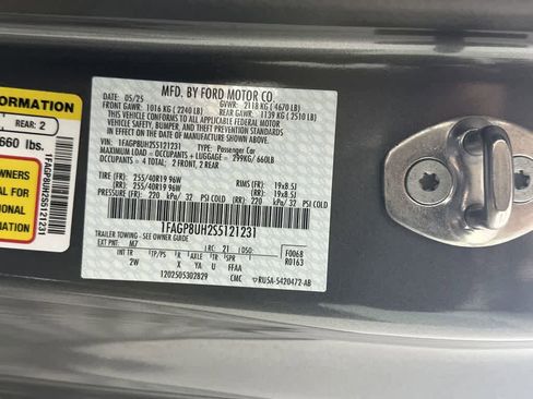 New 2025 Ford Mustang EcoBoost w/ Mustang Nite Pony Package image 45