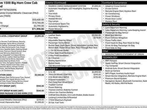 New 2026 RAM 1500 Big Horn AWD/4WD image 1