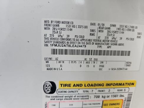 Used 2020 Ford Expedition Limited w/ Equipment Group 302A AWD/4WD image 40
