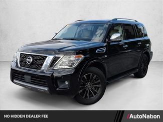 Used 2020 Nissan Armada Platinum w/ Captain's Chairs Package AWD/4WD video 1