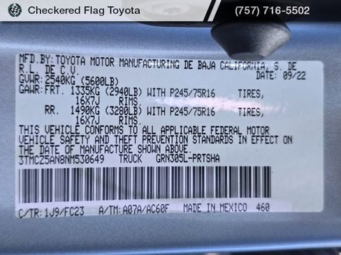 Used 2022 Toyota Tacoma SR5 image 22