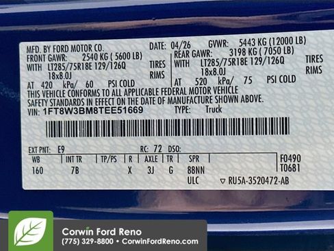 New 2026 Ford F350 Platinum w/ Tremor Off-Road Package AWD/4WD image 36