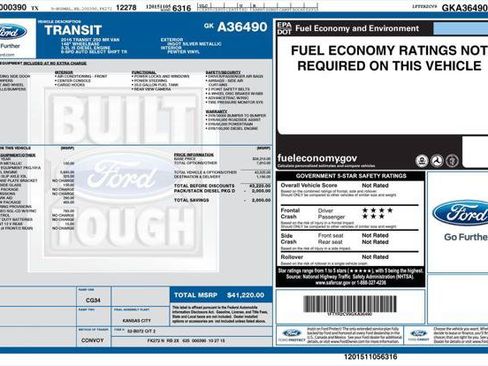 Used 2016 Ford Transit 250 148 Medium Roof RWD image 2