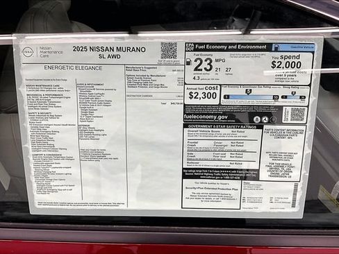 New 2025 Nissan Murano SL AWD/4WD image 41