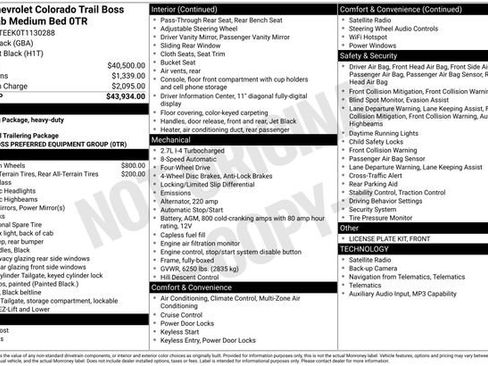 Used 2026 Chevrolet Colorado Trail Boss AWD/4WD image 5