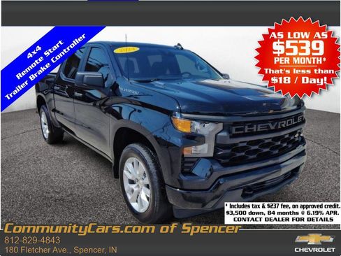 Used 2024 Chevrolet Silverado 1500 Custom AWD/4WD image 1