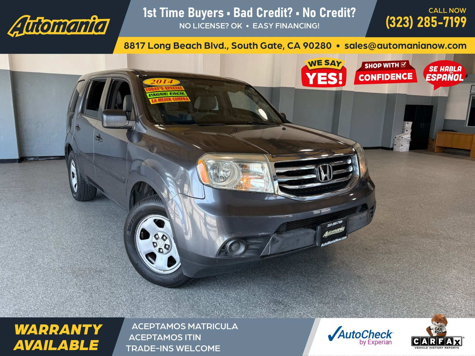 Used 2014 Honda Pilot LX image 1