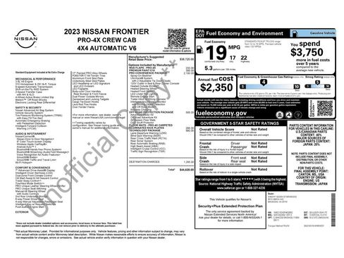 Used 2023 Nissan Frontier PRO-4X w/ Pro Convenience Package image 12