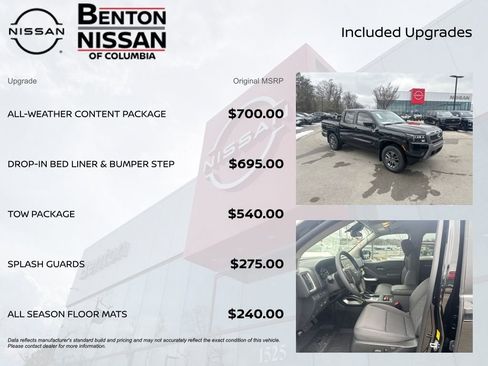 New 2026 Nissan Frontier SV w/ All-Weather Content Package AWD/4WD image 7
