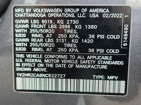 Used 2022 Volkswagen Atlas SE image 31