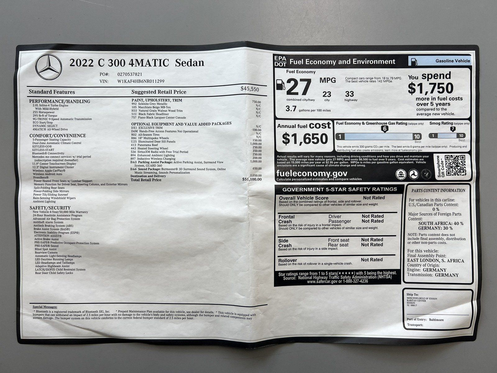 Used 2022 Mercedes-Benz C 300 4MATIC Sedan image 33