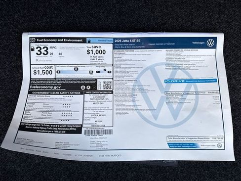 New 2026 Volkswagen Jetta SE image 30