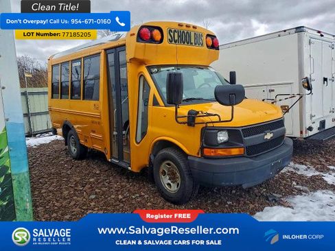 Used 2016 Chevrolet Express 3500 w/ School Bus Package RWD image 1