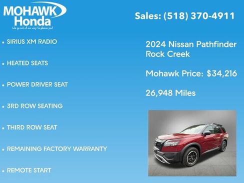 Used 2024 Nissan Pathfinder Rock Creek AWD/4WD image 4
