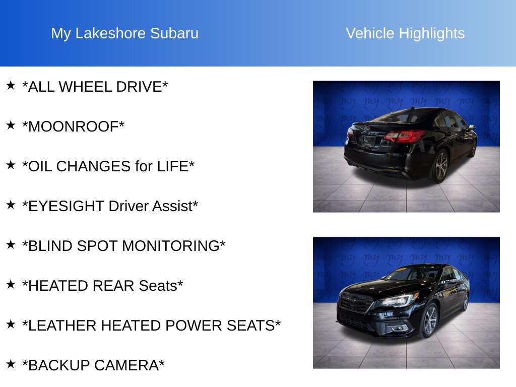 Used 2019 Subaru Legacy 2.5i Limited AWD/4WD image 10