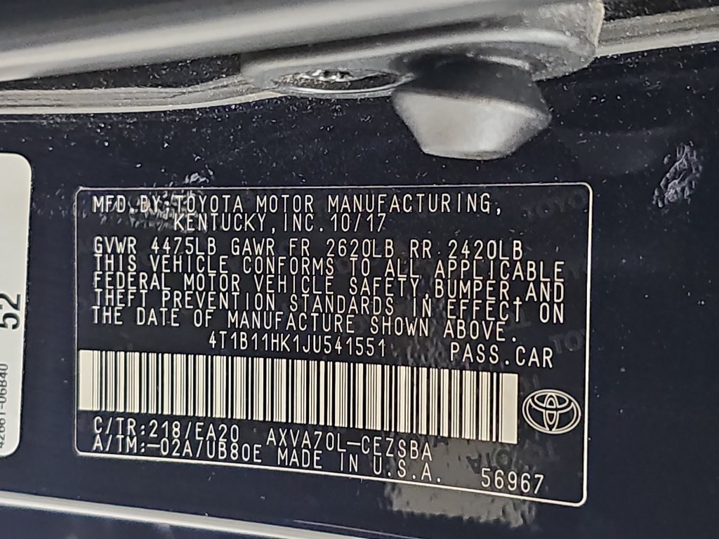 Used 2018 Toyota Camry SE w/ Convenience Package FWD image 35