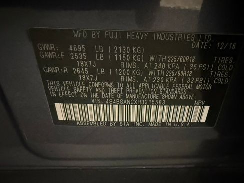 Used 2017 Subaru Outback 2.5i Limited image 39