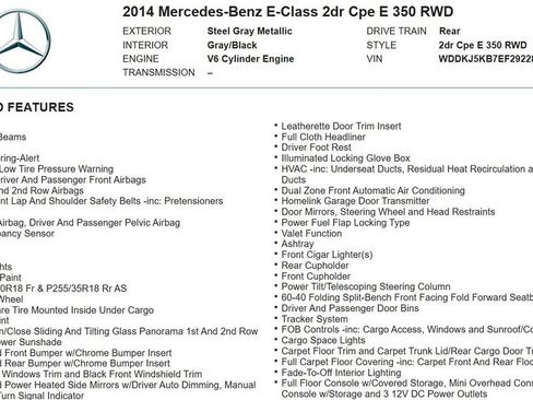 Used 2014 Mercedes-Benz E 350 Coupe image 18