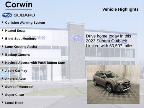 Used 2023 Subaru Outback Limited AWD/4WD image 6