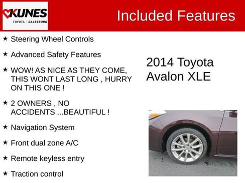 Used 2014 Toyota Avalon XLE image 3