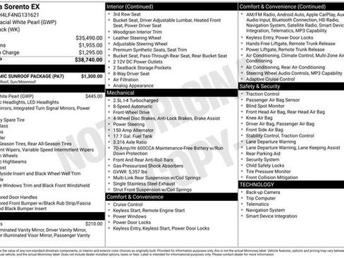 Certified 2022 Kia Sorento EX w/ Panoramic Sunroof Package FWD image 36