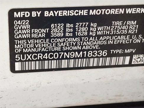 Certified 2022 BMW X5 sDrive40i w/ Premium Package image 15