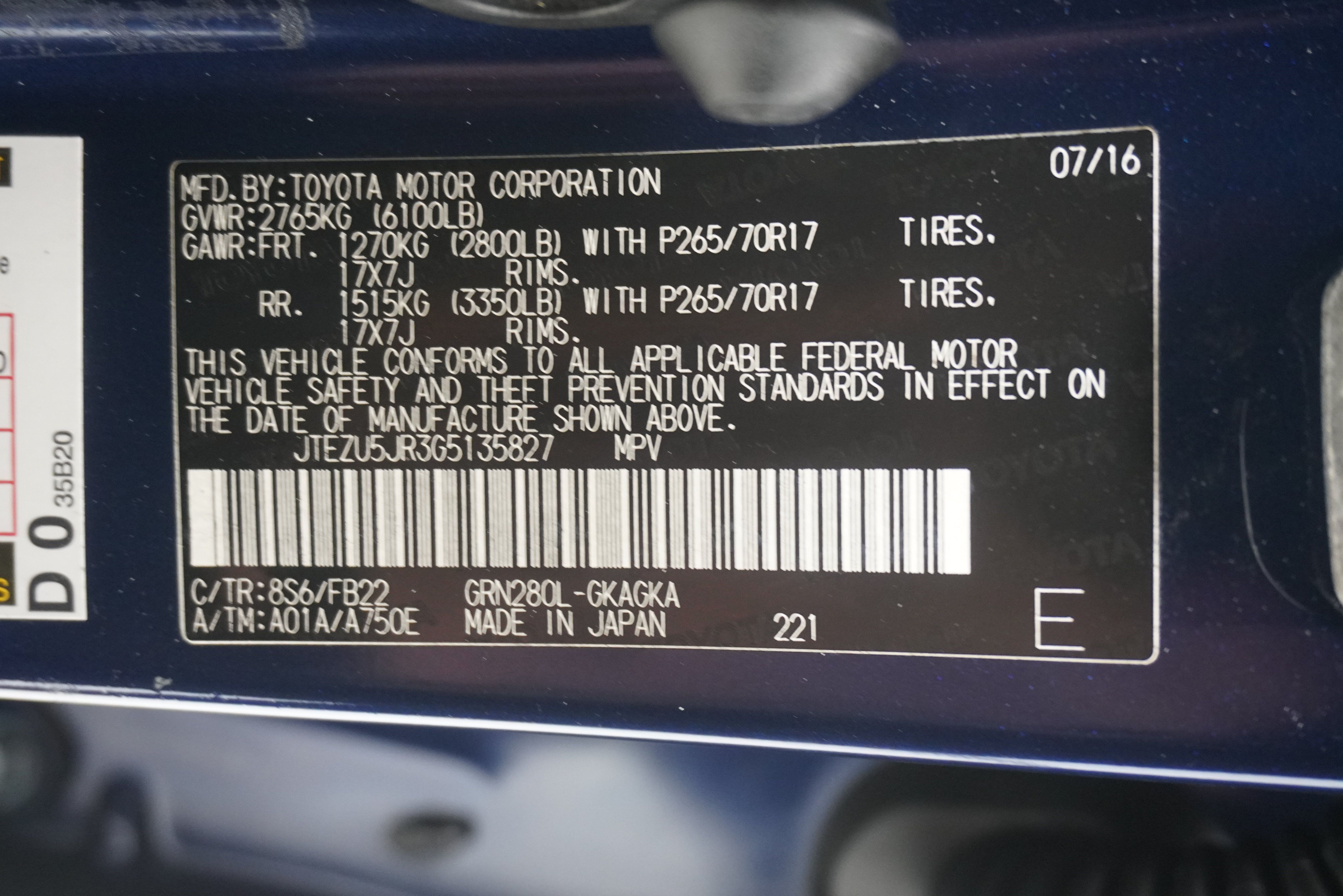Used 2016 Toyota 4Runner SR5 RWD image 26
