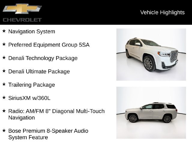 Certified 2022 GMC Acadia Denali w/ Denali Ultimate Package AWD/4WD image 5
