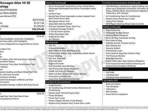Certified 2023 Volkswagen Atlas SE AWD/4WD image 26