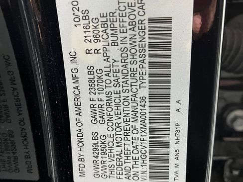 Certified 2021 Honda Accord LX image 16