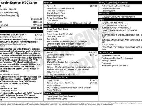 New 2025 Chevrolet Express 3500 Extended w/ Driver Convenience Package image 4