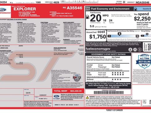Used 2022 Ford Explorer ST AWD/4WD image 7