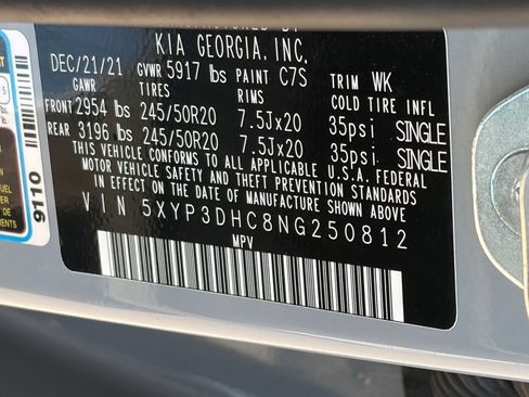 Used 2022 Kia Telluride EX w/ EX Premium Package AWD/4WD image 35