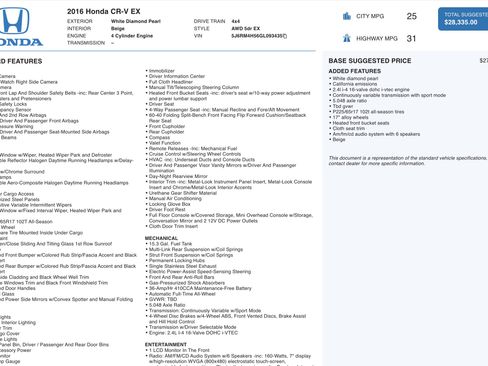 Used 2016 Honda CR-V EX image 5