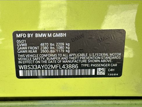 Used 2021 BMW M3 Competition RWD image 34