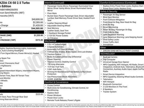 Used 2024 MAZDA CX-50 Meridian Edition w/ Apex Package AWD/4WD image 16