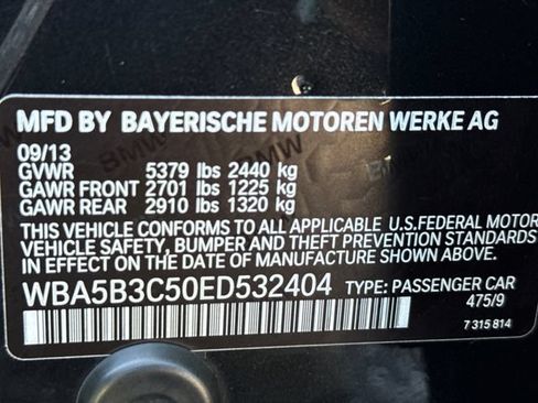 Used 2014 BMW 535i xDrive Sedan AWD/4WD image 15