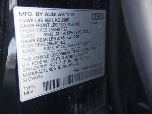 Used 2021 Audi SQ8 Prestige w/ Prestige Package AWD/4WD image 71