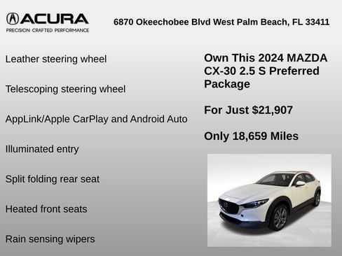 Used 2024 MAZDA CX-30 AWD 2.5 S w/ Preferred Package image 18