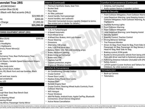 Certified 2024 Chevrolet Trax RS FWD image 42