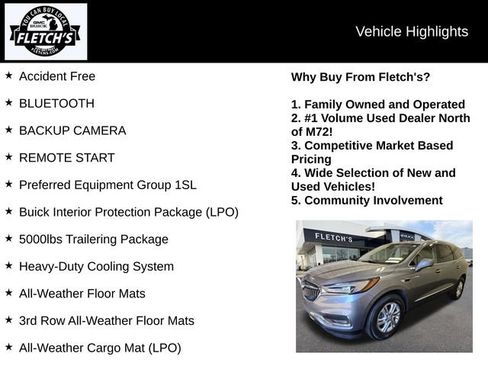 Used 2019 Buick Enclave Essence w/ Trailering Package, 5000 lbs. AWD/4WD image 2