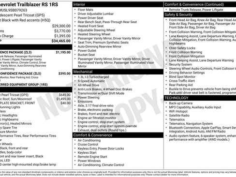 Used 2025 Chevrolet TrailBlazer RS w/ Convenience Package AWD/4WD image 3